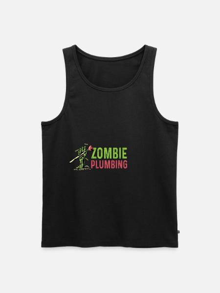 Zombie plumbing. Installer Poison - Men's Premium Organic Tank Top - black
