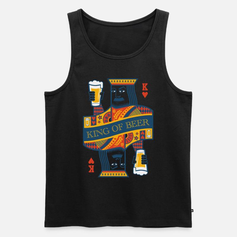 KÖNIG VON BIER - Männer Premium Bio Tank Top - undefined