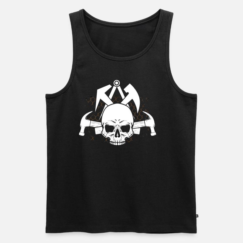 Dachdecker - Männer Premium Bio Tank Top - Schwarz