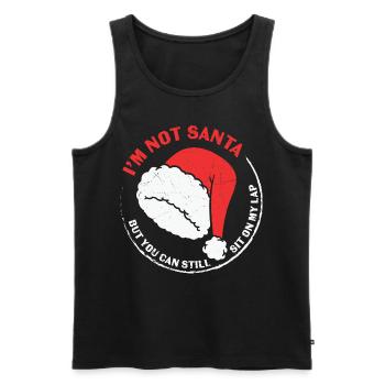 Weihnachtsfeier Claus Merry Christmas T-shirt - Männer Premium Bio Tank Top - Schwarz - Vorne - AI Model Male 178 light (178cm)