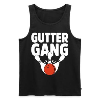 Bowling Bowler Gutter Strike Ersatznadeln - Männer Premium Bio Tank Top - Schwarz - Vorne - Michal (187cm)