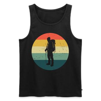 Women's Climbing Bouldering Bouldering Climbers - Men's Premium Organic Tank Top - black - Front - Michal (187cm)