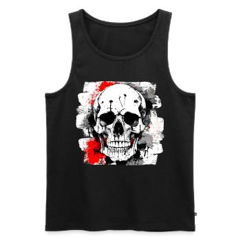 Heavy Metal Tattoo Biker Club - Men's Premium Organic Tank Top - black - Front - Michal (187cm)