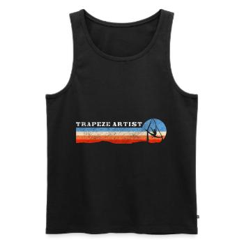 Circus tent - Men's Premium Organic Tank Top - black - Front - AI Model Male 178 light (178cm)