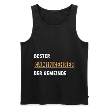 Kaminkehrer, Schornsteinfeger, Kaminfeger Geschenk - Männer Premium Bio Tank Top - Schwarz - Vorne - Michal (187cm)