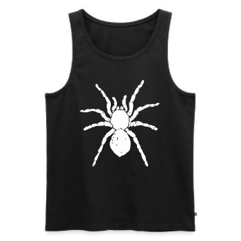 Spinne - Männer Premium Bio Tank Top - Schwarz - Vorne - Michal (187cm)