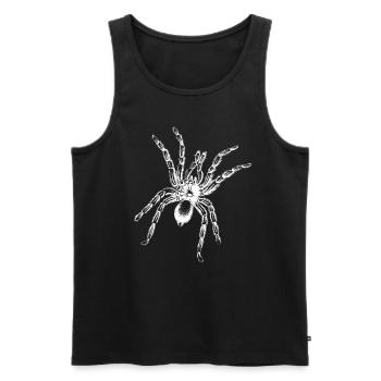 Spinne - Männer Premium Bio Tank Top - Schwarz - Vorne - Michal (187cm)