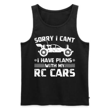 RC Auto Hobby Ferngesteuertes Auto - Männer Premium Bio Tank Top - Schwarz - Vorne - Michal (187cm)