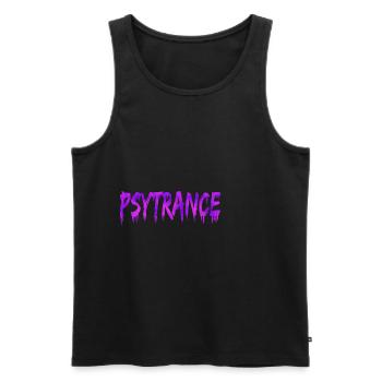 Psytrance Goa Trance - Débardeur bio Premium Homme - noir - Devant - AI Model Male 178 light (178cm)