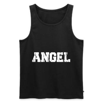 Angel Engel Amis Bff Friend - Débardeur bio Premium Homme - noir - Devant - Michal (187cm)
