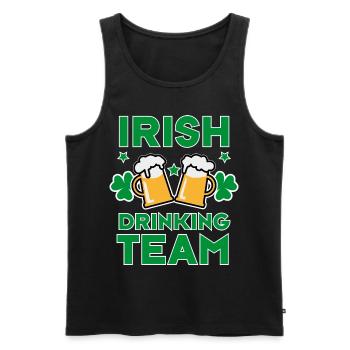 46 Irish Drinking Team Try to keep up - Männer Premium Bio Tank Top - Schwarz - Vorne - AI Model Male 178 light (178cm)