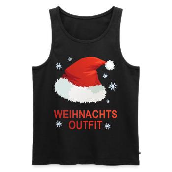 Weihnachts Outfit - Männer Premium Bio Tank Top - Schwarz - Vorne - Michal (187cm)