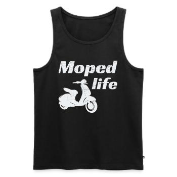 Roller Fahrer Scootering Motorrad Moped Bike - Männer Premium Bio Tank Top - Schwarz - Vorne - AI Model Male 178 light (178cm)