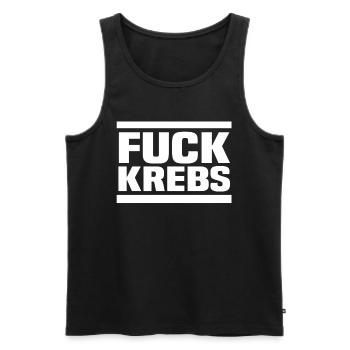 fuck krebs - Männer Premium Bio Tank Top - Schwarz - Vorne - Michal (187cm)