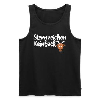 sternzeichen keinbock - Männer Premium Bio Tank Top - Schwarz - Vorne - Michal (187cm)