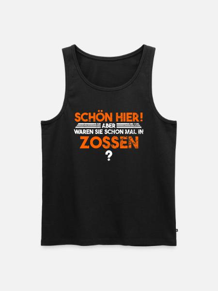 Zossen - Männer Premium Bio Tank Top - Schwarz