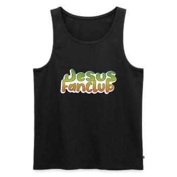 Jesus Fanclub - Männer Premium Bio Tank Top - Schwarz - Vorne - Michal (187cm)