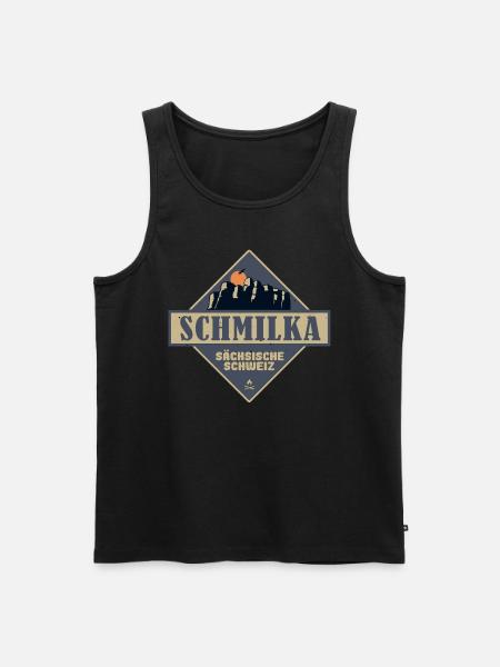 sächsische Schweiz Schmilka - Männer Premium Bio Tank Top - Schwarz