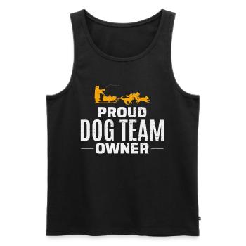 Husky Schlitten Hunderennen Alaskan Racers - Männer Premium Bio Tank Top - Schwarz - Vorne - AI Model Male 178 light (178cm)