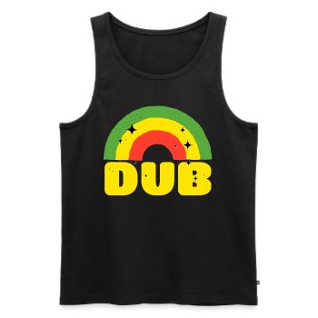 Dub Reggea - Männer Premium Bio Tank Top - Schwarz - Vorne - AI Model Male 178 light (178cm)