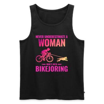 Bikejoring DogScooting Dog Sport Bike Bicycle Ride - Débardeur bio Premium Homme - noir - Devant - Michal (187cm)