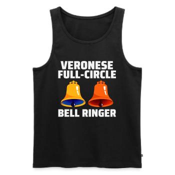 Veronese Full-Circle Bell Ringer Ringing Hobby - Débardeur bio Premium Homme - noir - Devant - AI Model Male 178 light (178cm)