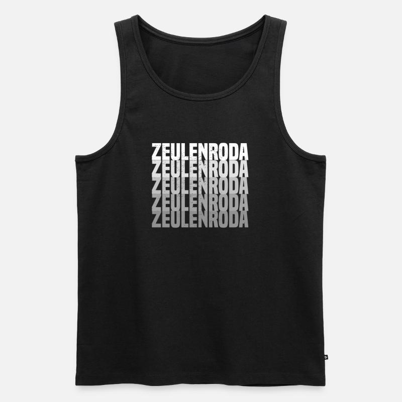 zeulenroda - Männer Premium Bio Tank Top - Schwarz