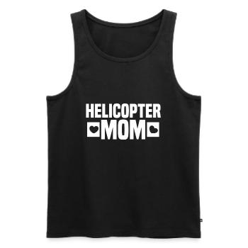 Helicopter Mom - Männer Premium Bio Tank Top - Schwarz - Vorne - Michal (187cm)
