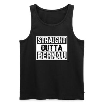 Bernau Barnim - Männer Premium Bio Tank Top - Schwarz - Vorne - AI Model Male 178 light (178cm)