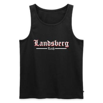 Landsberg - Männer Premium Bio Tank Top - Schwarz - Vorne - Michal (187cm)