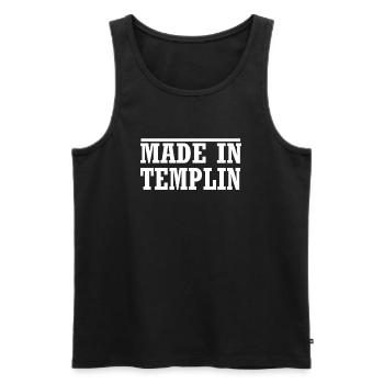 Templin - Männer Premium Bio Tank Top - Schwarz - Vorne - Michal (187cm)