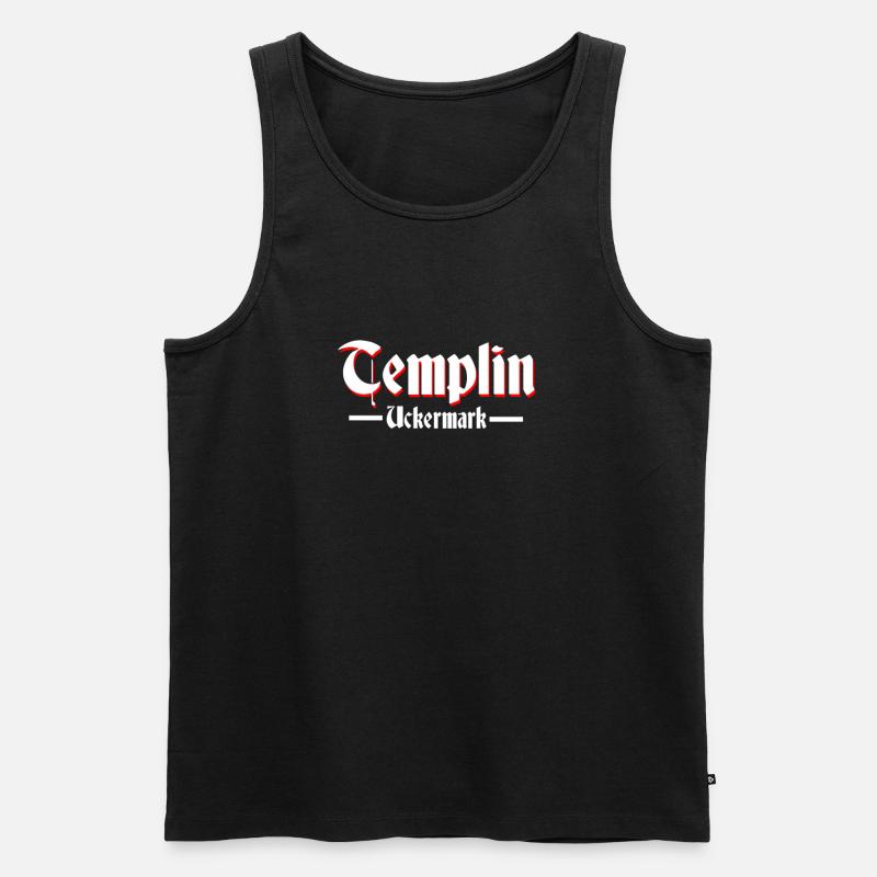Templin - Männer Premium Bio Tank Top - Schwarz