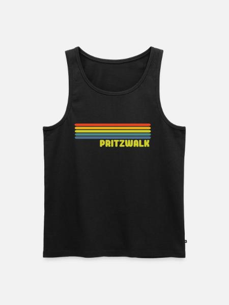 Pritzwalk - Männer Premium Bio Tank Top - Schwarz