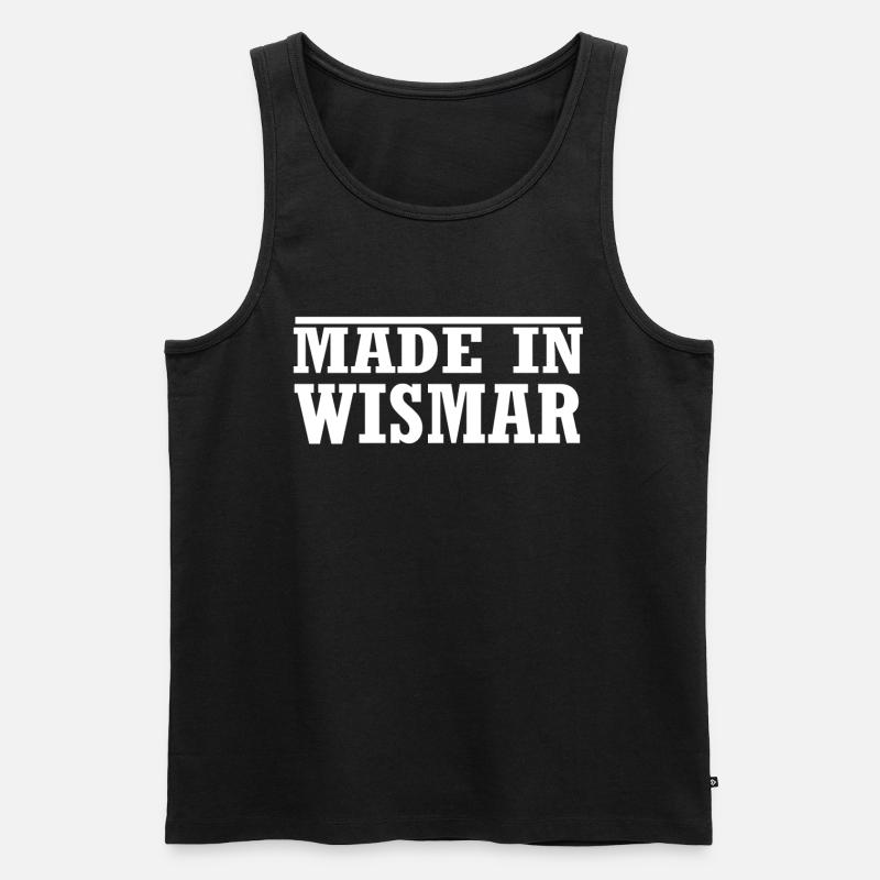 Wismar - Männer Premium Bio Tank Top - Schwarz