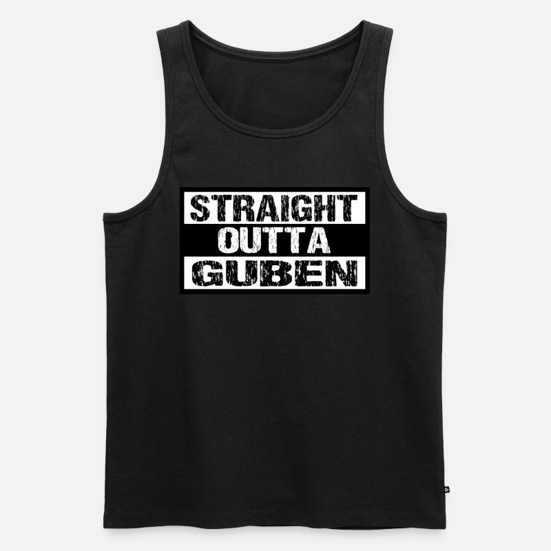 Guben - Männer Premium Bio Tank Top - Schwarz
