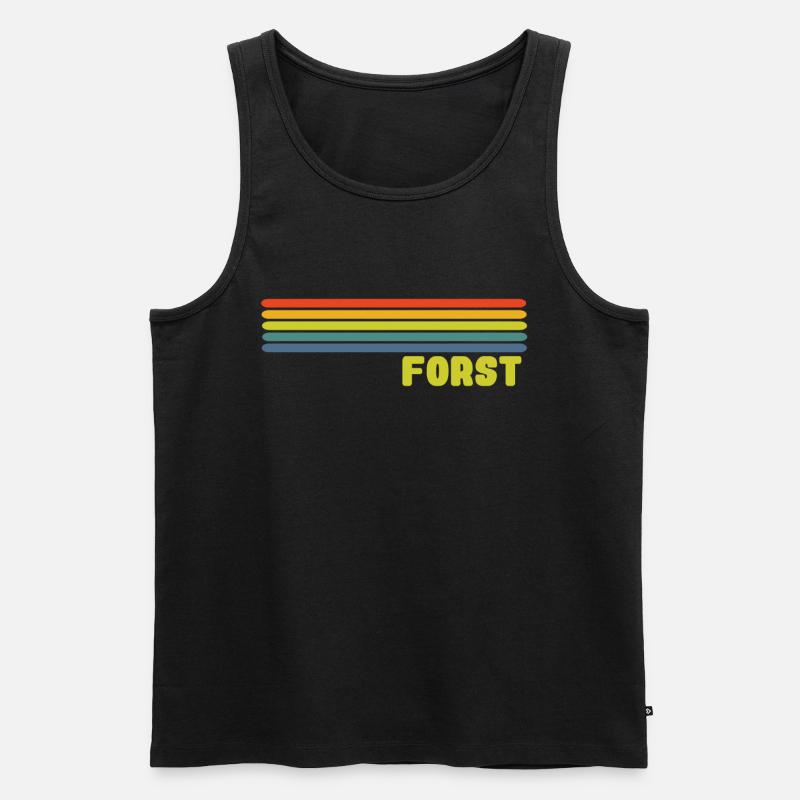 Forst Lausitz - Männer Premium Bio Tank Top - Schwarz