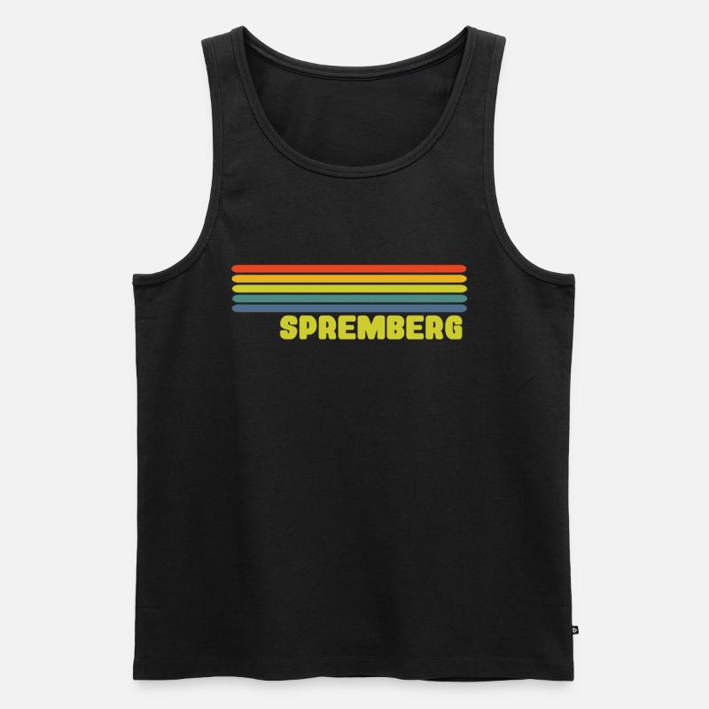 Spremberg - Männer Premium Bio Tank Top - Schwarz