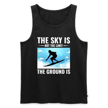Skysurfing Skydiving Extreme Sport Skydiver Funny - Men's Premium Organic Tank Top - black - Front - Michal (187cm)