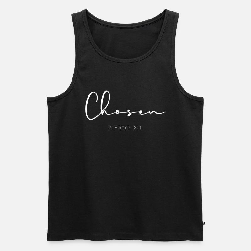 Auserwählter Christ - Männer Premium Bio Tank Top - Schwarz