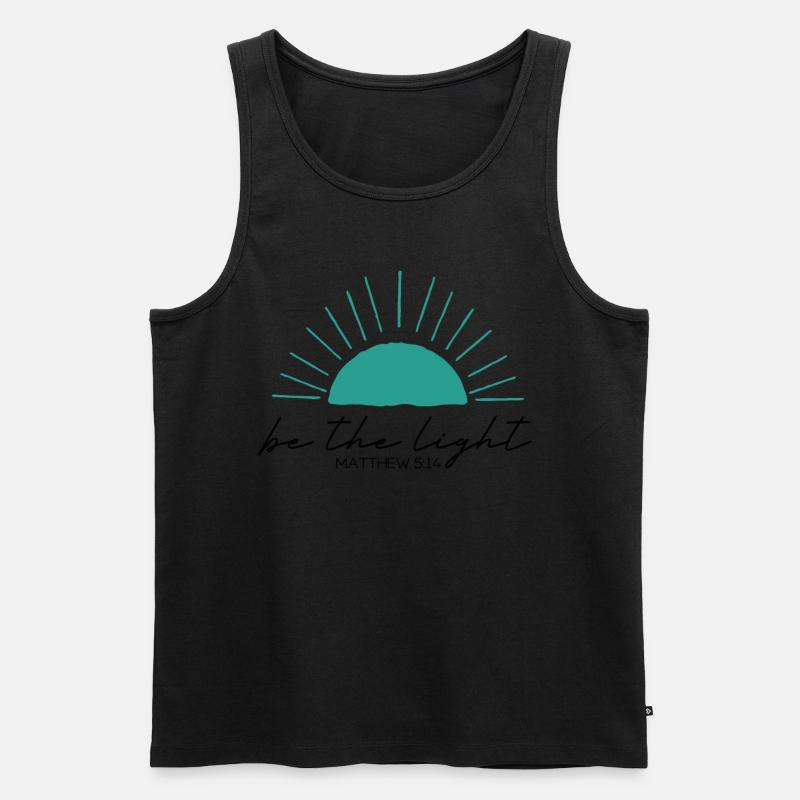 Sei das Licht Christ - Männer Premium Bio Tank Top - undefined