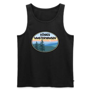Königs wusterhausen - Männer Premium Bio Tank Top - Schwarz - Vorne - Michal (187cm)