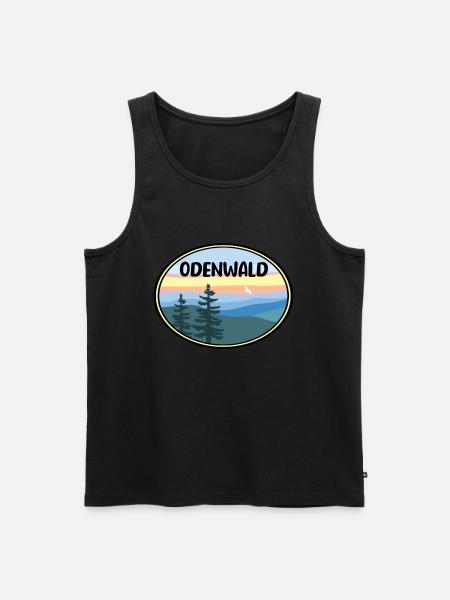 Odenwald - Männer Premium Bio Tank Top - Schwarz