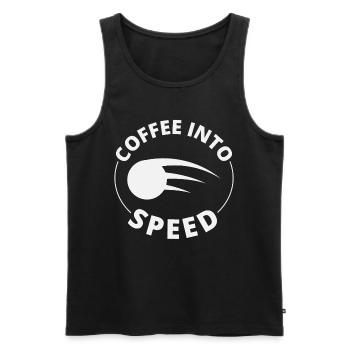 Völkerball Spieler Trainer Team Sport Kaffee - Männer Premium Bio Tank Top - Schwarz - Vorne - Michal (187cm)