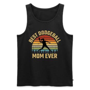 Dodgeball Maman Mère Sports Drôle - Débardeur bio Premium Homme - noir - Devant - Michal (187cm)