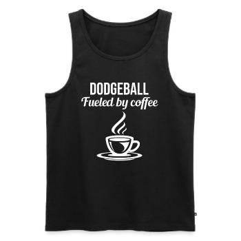 Völkerball Spieler Trainer Team Sport Kaffee Lustig - Männer Premium Bio Tank Top - Schwarz - Vorne - Michal (187cm)
