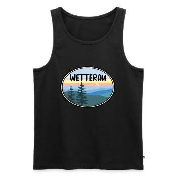 Wetterau - Männer Premium Bio Tank Top - Schwarz - Vorne - Michal (187cm)