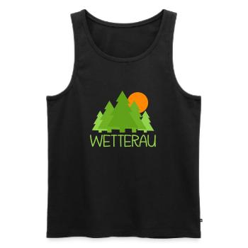 Wetterau - Männer Premium Bio Tank Top - Schwarz - Vorne - Michal (187cm)