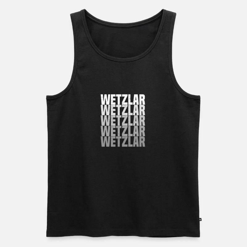 Wetzlar - Männer Premium Bio Tank Top - Schwarz