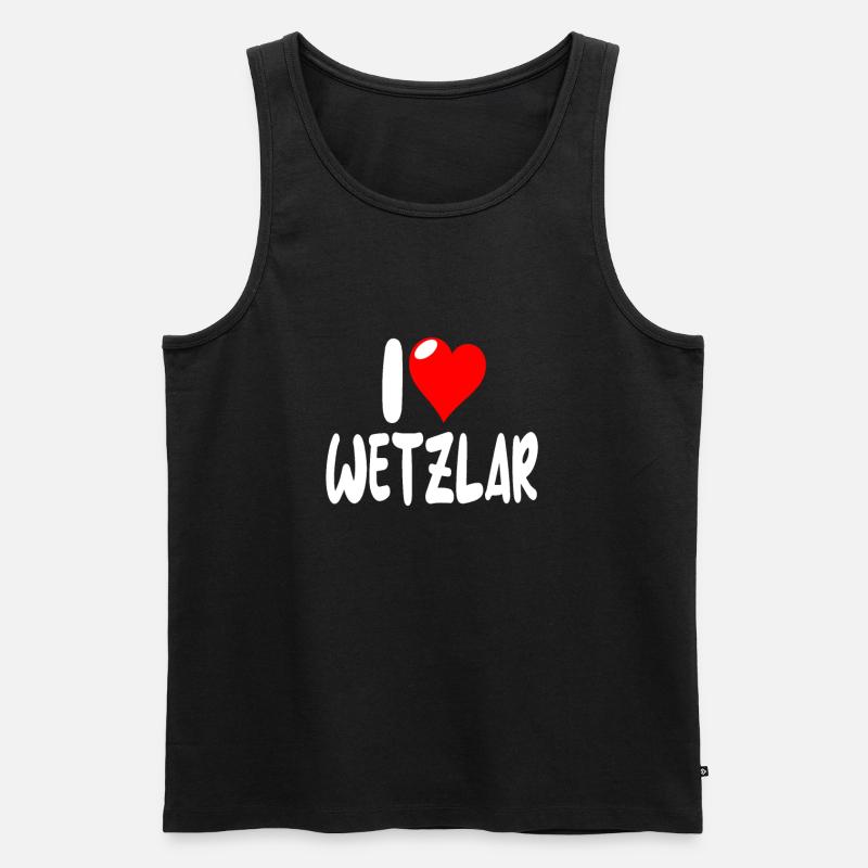 Wetzlar - Männer Premium Bio Tank Top - Schwarz