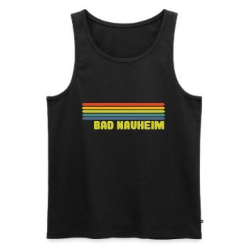 Bad Nauheim - Männer Premium Bio Tank Top - Schwarz - Vorne - Michal (187cm)